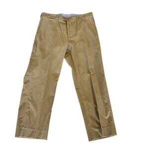 Faconnable Men's Corduroy Pants Flat Front New 36 Waist NEW